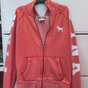 PINK Victoria’s Secret Coral Zip Up